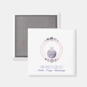 ニューエイジバラ金ゴールド聖幾何学 マグネット (正面/裏面)