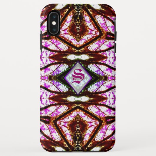 ニューエイジピンクろうけつ染めiphone 3 ケースメイトのケース Case-Mate iPhoneケース (裏面)