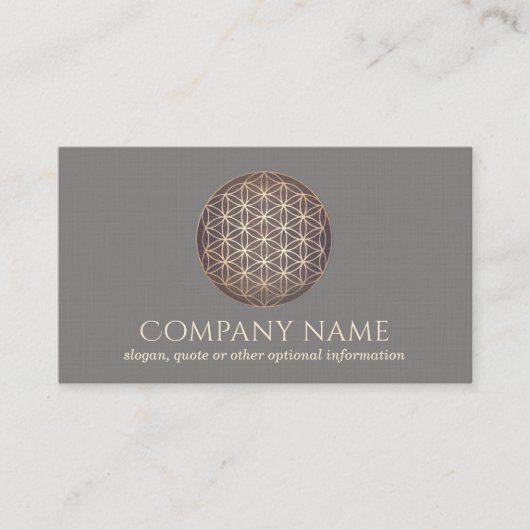 ニューエイジフラワーオブライフスピリチュアルヒーラー 名刺 (正面)