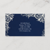 ニューエイジヨガネイビーブルーヘナボヘミアンレース 名刺 (裏面)