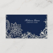 ニューエイジヨガネイビーブルーヘナボヘミアンレース 名刺 (正面)