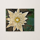 ニューエイジ禅仏教ヨガナマステホワイトロータス ジグソーパズル (横)