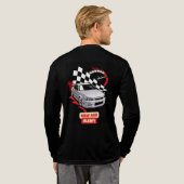 "ニューエイジ・アラート - レーシングカーテイーシャツ" トライブレンドTシャツ (背面全体)