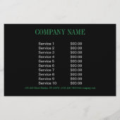 ニューエイジ ヨガ インストラクター エメラルドグリーン マンダラ チラシ (裏面)