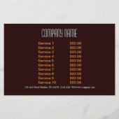 ニューエイジ ヨガ ボヘミアンフォールリーフ マンダラ チラシ (裏面)