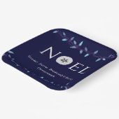 ニューエルネイビーブルーサンドドルクリ航海のスマス ペーパープレート (傾斜あり)