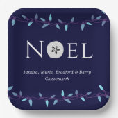 ニューエルネイビーブルーサンドドルクリ航海のスマス ペーパープレート (正面)