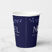 ニューエルネイビーブルーサンドドルクリ航海のスマス 紙コップ (右)