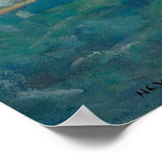 ニューエル・コンヴァース・ワイエスの「リッジ・チャーチ」 ポスター (角)