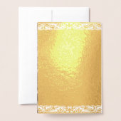 ニューエレガントオーリンズ結婚式招待状 箔カード (裏面封筒付き)