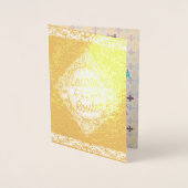 ニューエレガントオーリンズ結婚式招待状 箔カード (正面)