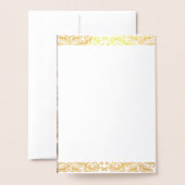 ニューエレガントオーリンズ結婚式招待状 箔カード (裏面封筒付き)