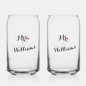 ニューエレガントリウェッド夫人とハネムーン結婚ズ ガラス缶 (正面)