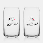 ニューエレガントリウェッド夫人とハネムーン結婚ズ ガラス缶 (裏面)