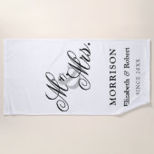 ニューエレガントリュウズ夫妻 ビーチタオル (正面)