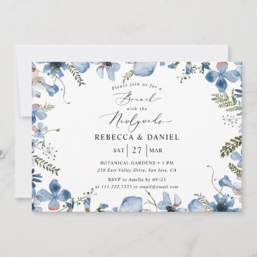 ニューエレガントリュウズ結婚式招待状でブランチ 招待状 (正面)