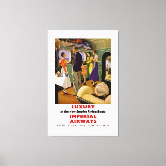 ニューエンパイアボートのラグジュアリー飛んでいるズ キャンバスプリント (正面)