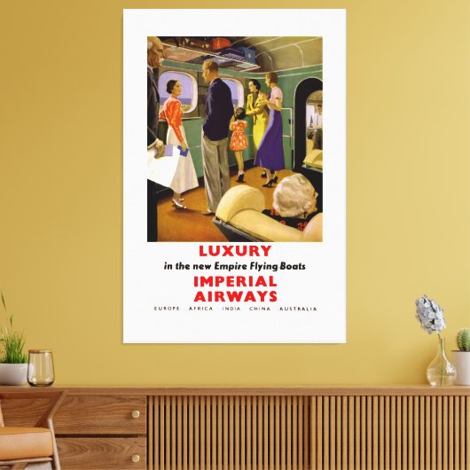 ニューエンパイアボートのラグジュアリー飛んでいるズ キャンバスプリント (インサイチュ (リビング))