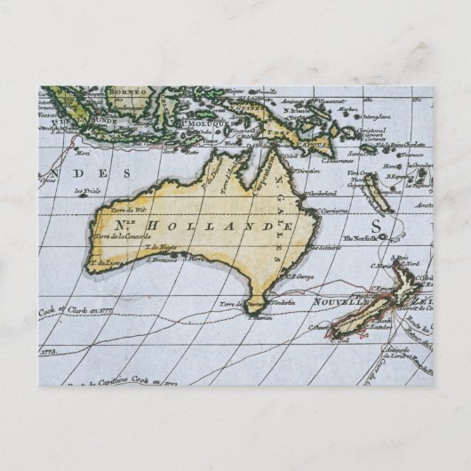 ニューオランダの地図 ポストカード (正面)