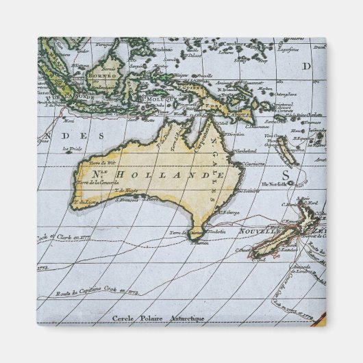 ニューオランダの地図 マグネット (正面)