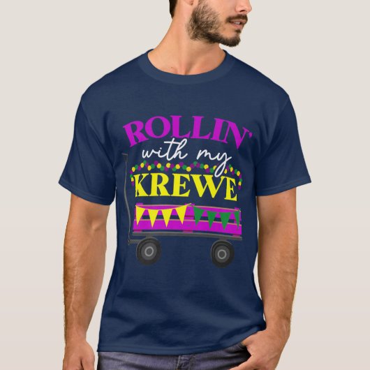 ニューオリンズで仲間とクルージング Tシャツ (正面)
