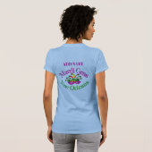 ニューオリンズのマルディグラ、お名前入りTシャツ Tシャツ (裏面フル)