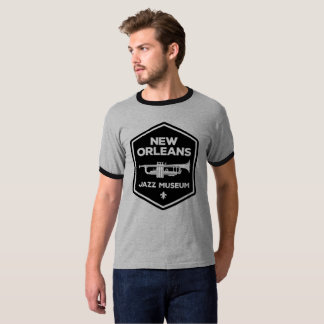 ニューオリンズジャズ博物館　トランペット(黒)Tシャツ Tシャツ