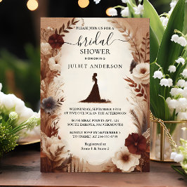 ニューオータムウッドペーパー リサイクルペーパーブライダルシャワー 招待状