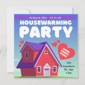 ニューオーナー歓迎ホームパーティーへのご招待 招待状 (正面)