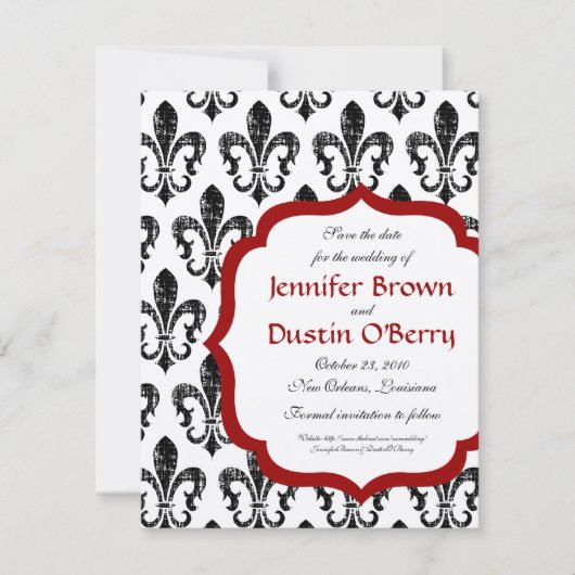 ニューオーリンズが日付を保存 セーブザデート (正面)