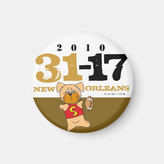 ニューオーリンズが31-17のマグネットのスコアを披露 マグネット (正面)