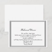 ニューオーリンズでの目的地ウェディング　リハーサルディナー 招待状 (正面/裏面)