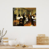 ニューオーリンズのエドガー・デガスA綿花事務所 ポスター (キッチン)