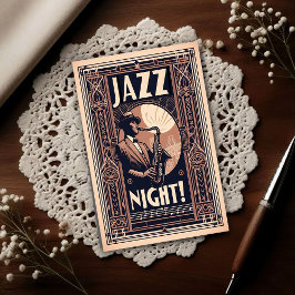 ニューオーリンズのジャズの夜 - ビンテージアート ポストカード