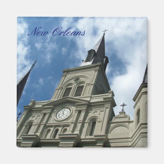 ニューオーリンズのセントルイス大聖堂教会 マグネット (正面)