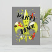 ニューオーリンズのテーマパーティの招待状 招待状 (スタンド正面)