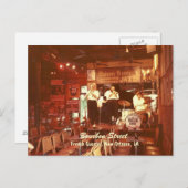 ニューオーリンズのバーボンストリート・ジャズ、ポストカード ポストカード (正面/裏面)
