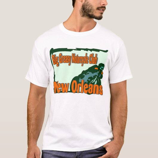 ニューオーリンズのビッググレイシーオートバイクラブ Tシャツ (正面)