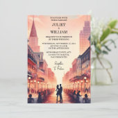 ニューオーリンズのロブスタービーチ オーシャン サマー ウェディング 招待状 (スタンド正面)