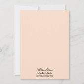 ニューオーリンズのロブスタービーチ オーシャン サマー ウェディング 招待状 (裏面)