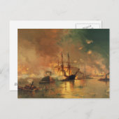 ニューオーリンズの南北戦争捕獲 ポストカード (正面/裏面)