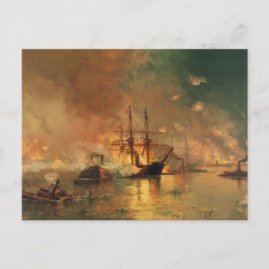 ニューオーリンズの南北戦争捕獲 ポストカード (正面)