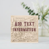 ニューオーリンズの古地図 テキスト編集, パーティーの招待状 招待状 (スタンド正面)