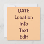ニューオーリンズの古地図 テキスト編集, パーティーの招待状 招待状 (裏面)