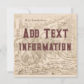 ニューオーリンズの古地図 テキスト編集, パーティーの招待状 招待状 (正面)