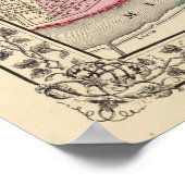 ニューオーリンズの地図バイミッチェル ポスター (角)