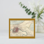 ニューオーリンズの地図1900 ポストカード (スタンド正面)