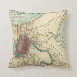 ニューオーリンズの地図 クッション