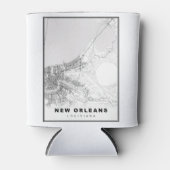 ニューオーリンズの地図 缶クーラー (正面)