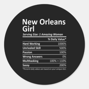 ニューオーリンズの女の子 ルイジアナ おもしろい 都市 ホーム ルーツ ラウンドシール